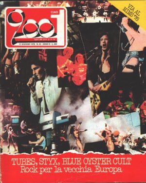 Rivista Ciao 2001 n. 20 del 21 Maggio 1978 - In copertina Tubes