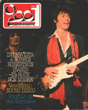 Rivista Ciao 2001 n. 39 del 1 Ottobre 1978 - In copertina Robbie Robertson