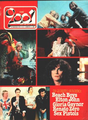Rivista Ciao 2001 n. 21 del 27 Maggio 1979 - In copertina Beach Boys, Gloria Gaynor, Elton John