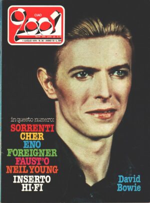 Rivista Ciao 2001 n. 26 del 1 Luglio 1979 - In copertina David Bowie