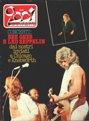 Rivista Ciao 2001 n. 36 del 9 Settembre 1979 - In copertina Bee Gees