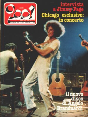 Rivista Ciao 2001 n. 37 del 16 Settembre 1979 - In copertina Angelo Branduardi