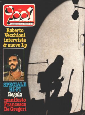 Rivista Ciao 2001 n. 48 del 2 Dicembre 1979 - In copertina Roberto Vecchioni