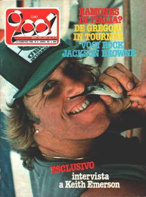 Rivista Ciao 2001 n. 6 del 10 Febbraio 1980 - In copertina Keith Emerson