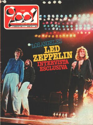 Rivista Ciao 2001 n. 7 del 17 Febbraio 1980 - In copertina Led Zeppelin