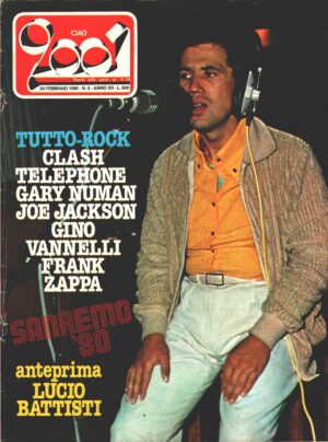 Rivista Ciao 2001 n. 8 del 24 Febbraio 1980 - In copertina Lucio Battisti