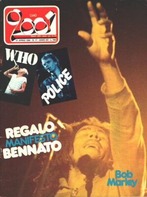 Rivista Ciao 2001 n. 17 del 27 Aprile 1980 - In copertina Bob Marley