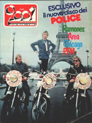 Rivista Ciao 2001 n. 40 del 5 Ottobre 1980 - In copertina Police