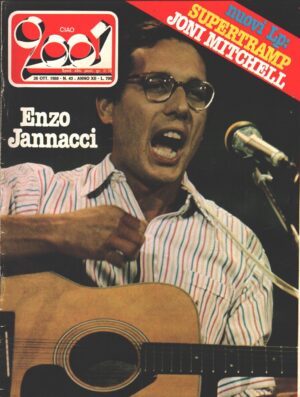 Rivista Ciao 2001 n. 43 del 26 Ottobre 1980 - In copertina Enzo Jannacci