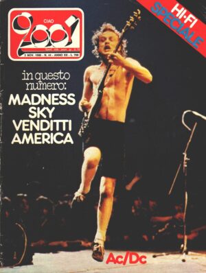 Rivista Ciao 2001 n. 44 del 2 Novembre 1980 - In copertina AC/DC