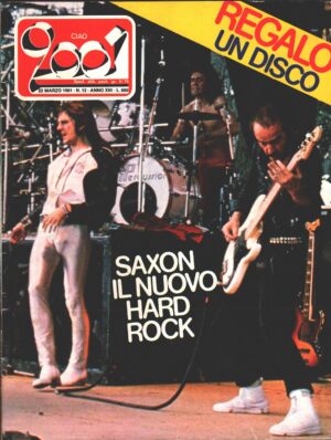 Rivista Ciao 2001 n. 12 del 22 Marzo 1981 - In copertina Saxon