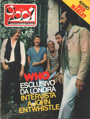 Rivista Ciao 2001 n. 21 del 24 Maggio 1981 - In copertina The Who