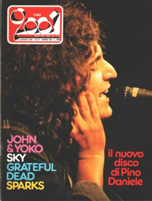 Rivista Ciao 2001 n. 27 del 3 Luglio 1981 - In copertina Pino Daniele