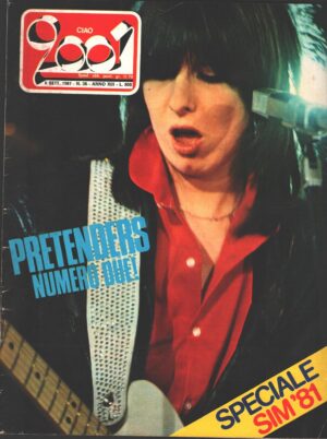 Rivista Ciao 2001 n. 36 del 6 Settembre 1981 - In copertina Chrissie Hynde (Pretenders)