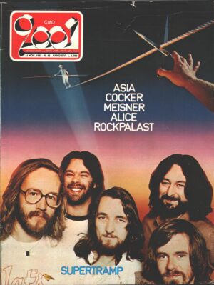 Rivista Ciao 2001 n. 46 del 14 Novembre 1982 - In copertina Supertramp
