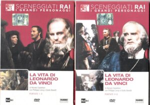 La Vita di Leonardo da Vinci. Miniserie TV Completa Episodi 1-5 con n. 2 DVD in Italiano. I grandi Sceneggiati Rai. Versione da edicola