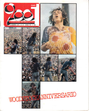 Rivista Ciao 2001 Anno 1975 n. 30 del 3 Agosto - In copertina Woodstock Anniversario