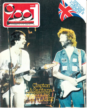 Rivista Ciao 2001 Anno 1975 n. 36 del 14 Settembre - In copertina Santana e Clapton