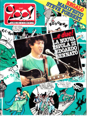 Rivista Ciao 2001 n. 14 del 6 Aprile 1980 - In copertina Edoardo Bennato