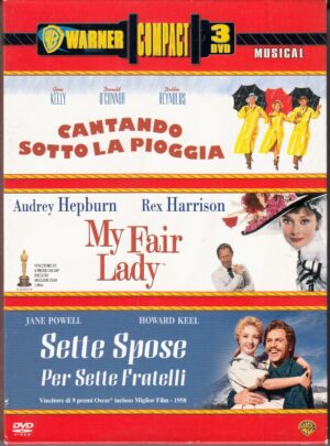 Cantando sotto la Pioggia, My Fair Lady, Sette spose per sette fratelli (3 DVD) con Cofanetto - DVD in Italiano