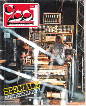 Rivista Ciao 2001 Anno 1975 n. 39 del 5 Ottobre - In copertina Mondo del Sintetizzatore