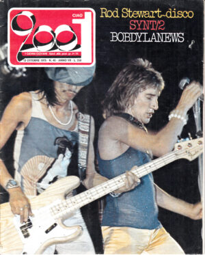 Rivista Ciao 2001 Anno 1975 n. 40 del 12 Ottobre - In copertina Rod Stewart