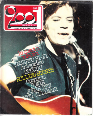 Rivista Ciao 2001 Anno 1978 n. 22 del 4 Giugno - In copertina Mick Jagger dei Rolling Stones