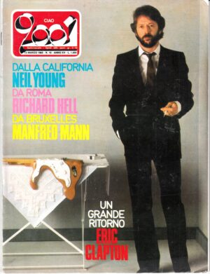 Rivista Ciao 2001 Anno 1983 n. 10 del 13 Marzo - In copertina Eric Clapton