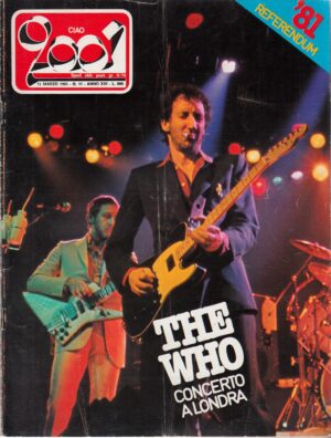 Rivista Ciao 2001 n. 11 del 15 Marzo 1981 - In copertina The Who