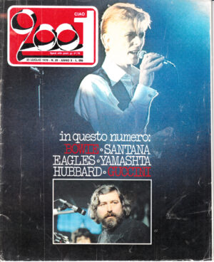 Rivista Ciao 2001 Anno 1978 n. 29 del 23 Luglio - In copertina David Bowie e Guccini