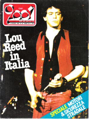 Rivista Ciao 2001 Anno 1980 n. 23 del 8 Giugno - In copetina Lou Reed