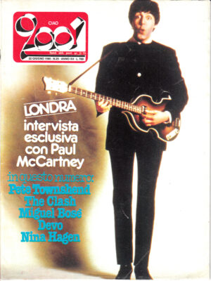 Rivista Ciao 2001 Anno 1980 n. 25 del 22 Giugno - In copertina Paul McCartney