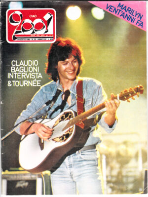 Rivista Ciao 2001 n. 32 del 8 Agosto 1982 - In copertina Claudio Baglioni