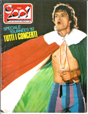 Rivista Ciao 2001n. 33-34 del 22 Agosto 1982 - In copertina Mick Jagger