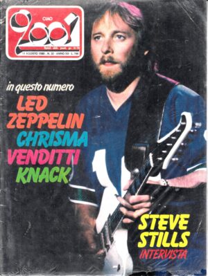 Rivista Ciao 2001 Anno 1980 n. 32 del 10 Agosto - In copertina Steve Stills