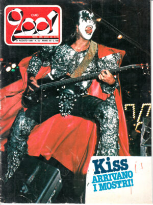Rivista Ciao 2001 Anno 1980 n. 35 del 31 Agosto - In copertina Kiss