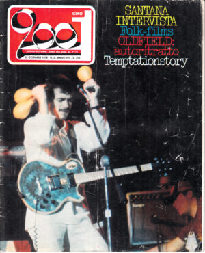 Rivista Ciao 2001 Anno 1976 n. 2 del 18 Gennaio - In copertina Carlos Santana