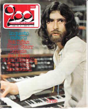 Rivista Ciao 2001 Anno 1976 n. 4 del 1 Febbraio - In copertina Toni Pagliuca de Le Orme