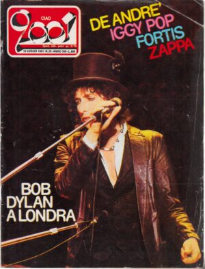 Rivista Ciao 2001 n. 29 del 19 Luglio 1981 - In copertina Bob Dylan