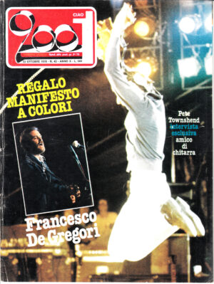 Rivista Ciao 2001 Anno 1978 n. 42 del 22 Ottobre - In copertina Pete Townshed