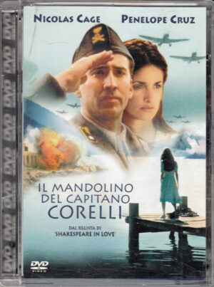 Il mandolino del capitano Corelli con Nicolas Cage, Penelope Cruz. DVD in Italiano. Custoria Jewel Box