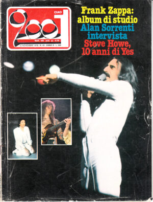 Rivista Ciao 2001 Anno 1978 n. 45 del 12 Novembre - In copertina Frank Zappa