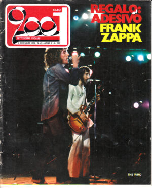Rivista Ciao 2001 Anno 1973 n. 49 del 9 Dicembre - In copertina The Who