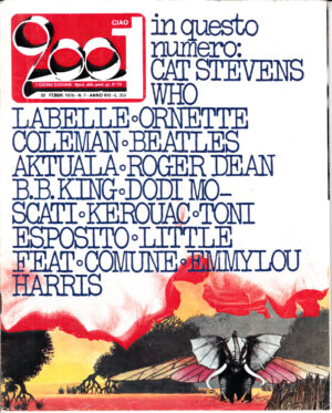 Rivista Ciao 2001 Anno 1976 n. 7 del 22 Febbraio - In copertina Disegno di Roger Dean