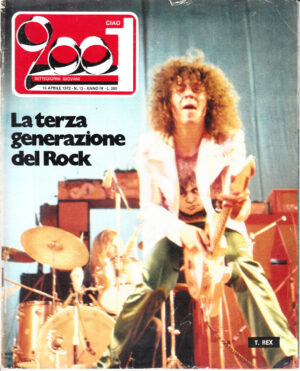 Rivista Ciao 2001 Anno 1972 n. 15 del 16 Aprile - In copertina T. Rex