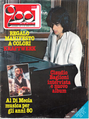 Rivista Ciao 2001 Anno 1978 n. 48 del 3 Dicembre - In copertina Claudio Baglioni