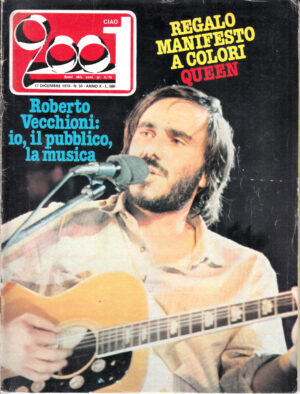 Rivista Ciao 2001 Anno 1978 n. 50 del 17 Dicembre - In copertina Roberto Vecchioni