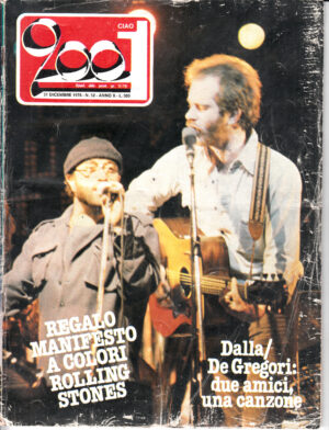 Rivista Ciao 2001 Anno 1978 n. 52 del 31 Dicembre - In copertina Lucio Dalla e Francesco De Gregori