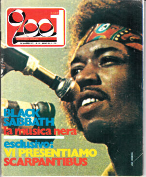 Rivista Ciao 2001 Anno 1971 n. 12 del 24 Marzo - In copertina Jimi Hendrix + Poster