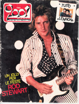 Rivista Ciao 2001 Anno 1980 n. 52 del 28 Dicembre - In copertina Rod Stewart